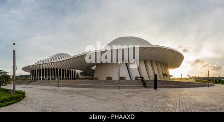 Nanning City Library Architecture Sonnenuntergang Stockfoto