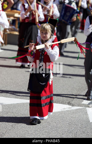 La Clicca (Folk-gruppe von Aoste) Stockfoto