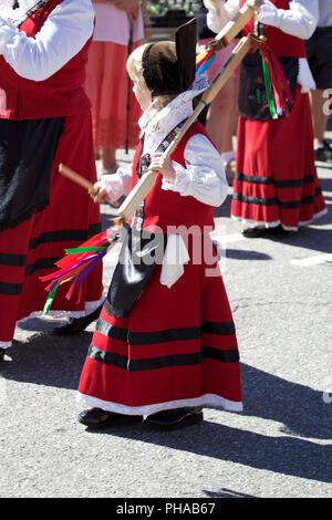 La Clicca (Folk-gruppe von Aoste) Stockfoto