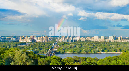Panoramablick auf Kiew, Ukraine Stockfoto