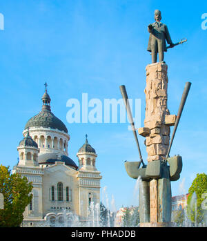 Avram Lancuand Square, Cluj-Napoca Stockfoto