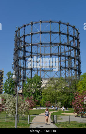 Gasometer, Torgauer Straße, Schöneberg, Berlin, Deutschland Stockfoto