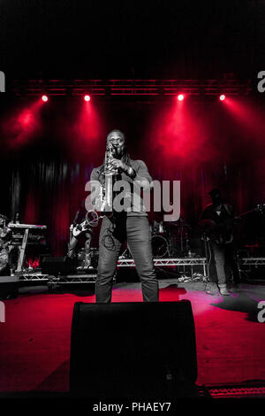 Bilder von Reggae Sänger und Legende Beres Hammond in der O2 Academy Brixton, London 2018. © O. Giuliano Eboulia/graphikvision.com Stockfoto