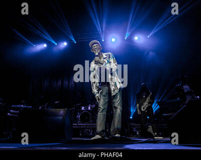 Bilder von Reggae Sänger und Legende Beres Hammond in der O2 Academy Brixton, London 2018. © O. Giuliano Eboulia/graphikvision.com Stockfoto