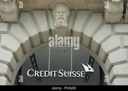 Die zweitgrößte Bank in der Schweiz mit weltweiten Aktivitäten Stockfoto