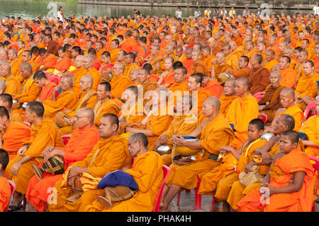 Treffen der Mönche für das neue Jahr auf Koh Samui - Thailand Réunion de moines à Koh Samui - thaïlande Stockfoto