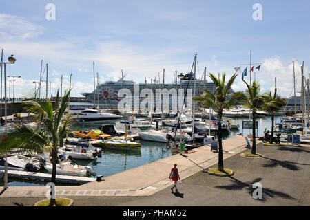 Der Marina von Funchal. Madeira, Portugal Stockfoto