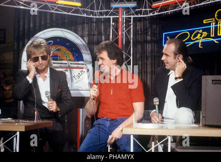 Status Quo (Rick Parfitt und Francis Rossi) am 27.05.1988 in München. | Verwendung weltweit Stockfoto