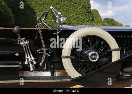 Rolls-Royce Silver Ghost Torpedo Phaeton (1914), Concours von Eleganz 2018 (Vorschau), 31. August 2018. Hampton Court Palace, London, UK, Europa. Der weltweit seltensten Autos für eine dreitägige Classic und supercar Veranstaltung in den Gärten des berühmten Königlichen Palast montiert. Kredit Ian Flasche/Alamy leben Nachrichten Stockfoto