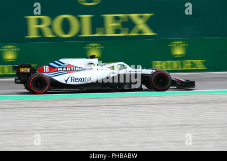 Monza, Italien. Am 1. September 2018. Lance Schlendern von Kanada und Williams Martini am Anschluss während der Praxis für den Formel 1 Grand Prix von Italien: Marco Canoniero/Alamy leben Nachrichten Stockfoto