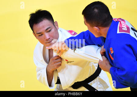 Jakarta, Indonesien. Credit: MATSUO. 1. Sep 2018. Masashi Ebinuma (JPN) Judo: Mix Team im Jakarta Convention Center Plenarsaal während der 2018 Jakarta Palembang Asian Games in Jakarta, Indonesien. Credit: MATSUO. K/LBA SPORT/Alamy leben Nachrichten Stockfoto