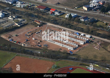 Steinen, Bauarbeiten für die DPD Logistik Center Stockfoto