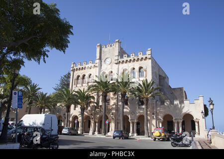 Eiland Menorca, Ciutadella, Rathaus, Spanien Stockfoto