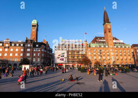 Palace Hotel in Vesterbrogade, Rathausplatz, Kopenhagen, Dänemark Stockfoto