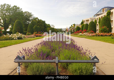 Promenade beach resort Heringsdorf (Insel Usedom/Deutschland) Stockfoto