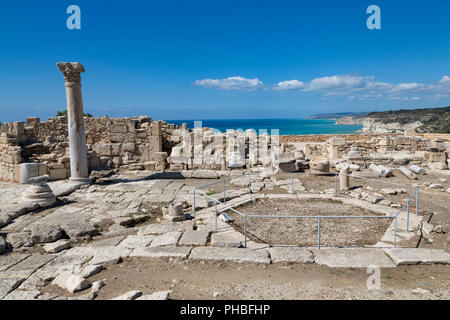 Die römische Nymphäum in Kourion Archäologische Stätte im Süden Zyperns, Mittelmeer, Europa Stockfoto