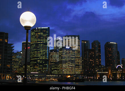 Über Central Business District, Circular Quay, Sydney, NSW, Australien Stockfoto