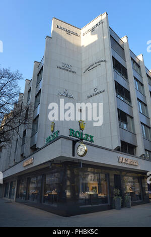 Juwelier Bucherer, Kurfürstendamm, Charlottenburg, Berlin, Deutschland Stockfoto