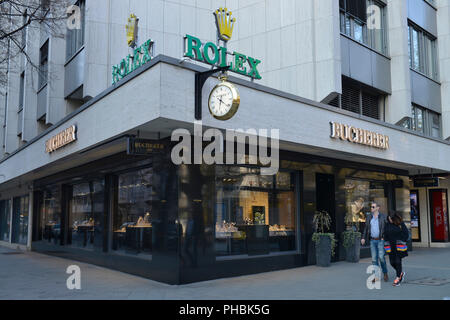 Juwelier Bucherer, Kurfürstendamm, Charlottenburg, Berlin, Deutschland Stockfoto