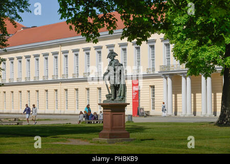 Standbild Friedrich der Grosse, Neuer Fluegel, Schloss Charlottenburg, Spandauer Damm, Charlottenburg, Berlin, Deutschland Stockfoto