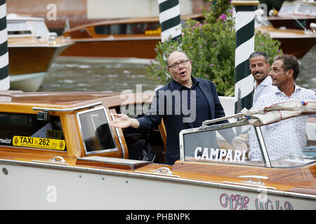 Carlo Verdone wird während des 75. Filmfestival von Venedig am 31. August zu sehen, 2018 in Venedig, Italien. Stockfoto