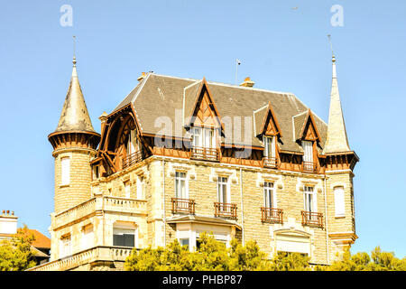 Details und Landschaften der Stadt Biarritz in Frankreich Stockfoto