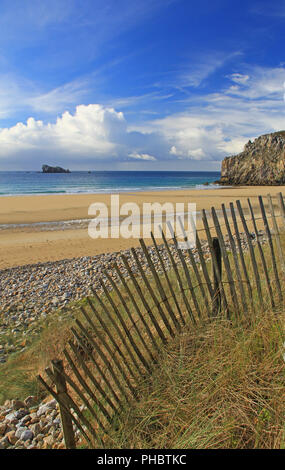 Strand in der Bretagne, Frankreich (Plage de Pen Hat) Stockfoto