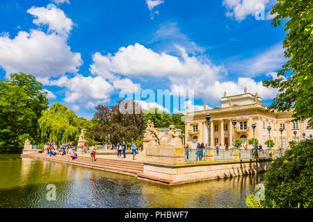 Lazienki Palast, Lazienki Park, Warschau, Polen, Europa Stockfoto