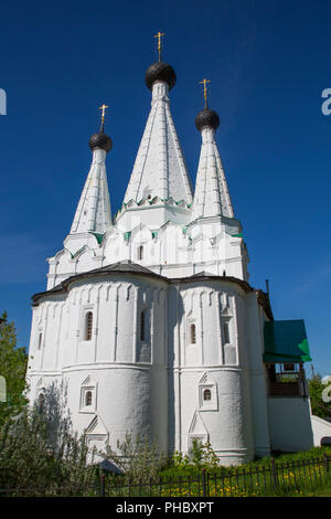 Kirche der Entschlafung der Gottesgebärerin, Alexey Kloster, Uglitsch, Goldener Ring, Oblast Jaroslawl, Russland, Europa Stockfoto