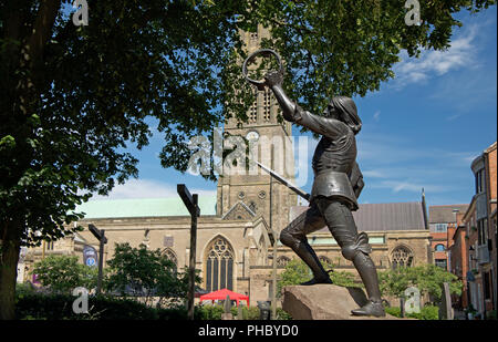 König Richard III Statue, St Martins Ost, Leicester Stockfoto