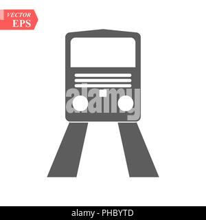 Zug Symbol. zug Vektor auf grauem Hintergrund. Verkehr Symbole. Transport Vector Illustration Stock Vektor
