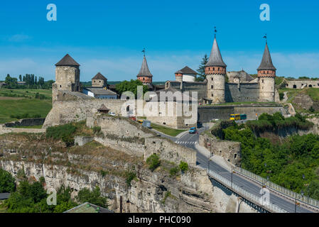 Kamjanez-podilskyj Schloss, Kamjanez-podilskyj, Ukraine, Europa Stockfoto