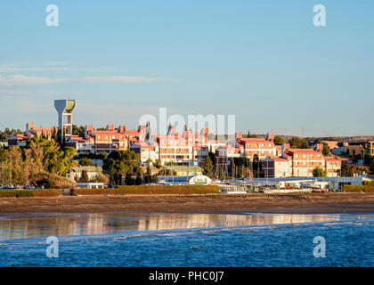 Strand in Puerto Madryn, der Waliser Siedlung, Provinz Chubut, Patagonien, Argentinien, Südamerika Stockfoto