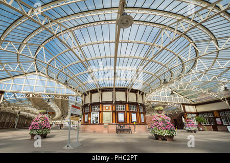 Wemyss Bay Railway Station, Wemyss Bay, Motorradtouren, Schottland, Großbritannien Stockfoto