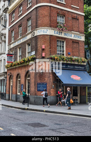 East India Arms Pub, Fenchurch Street, London, England, Großbritannien Stockfoto