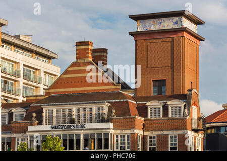 Shakespeares Globe Theatre, Bankside, London, England, Vereinigtes Königreich Stockfoto