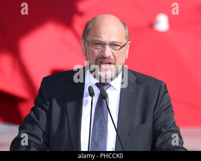 SPD-Vorsitzender und Kanzlerkandidat Martin Schulz Stockfoto