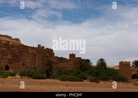 Ton Gebäude in Aït Benhaddou Stockfoto