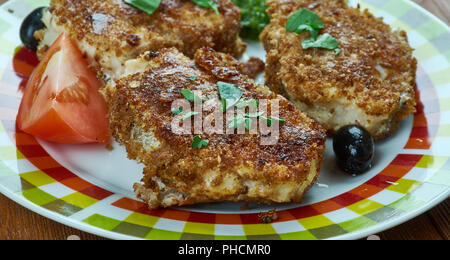 Frittierte Karpfen in Rumänisch Stockfoto
