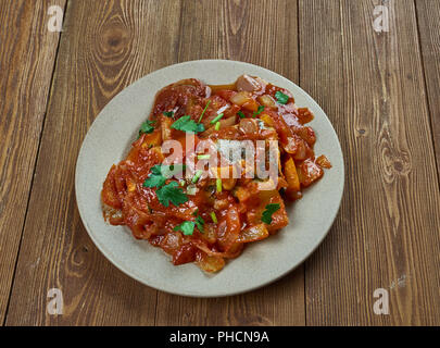 Varutharacha Meen Curry Stockfoto