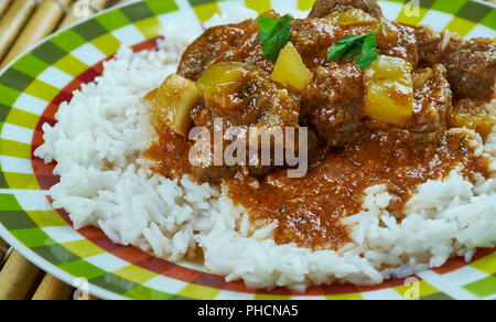 Indisches Lammcurry Stockfoto