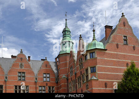 Landschaft Haus in Aurich, Ostfriesland Stockfoto