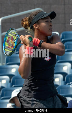 Naomi in Osaka (JPN) konkurrieren auf dem 2018 US Open Tennis. Stockfoto