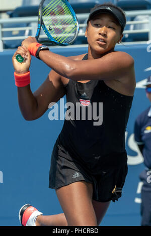 Naomi in Osaka (JPN) konkurrieren auf dem 2018 US Open Tennis. Stockfoto