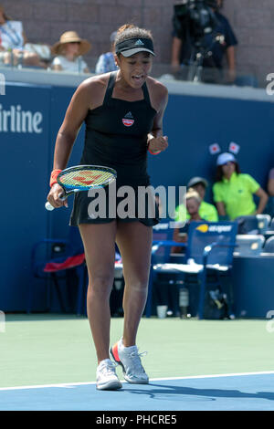 Naomi in Osaka (JPN) konkurrieren auf dem 2018 US Open Tennis. Stockfoto