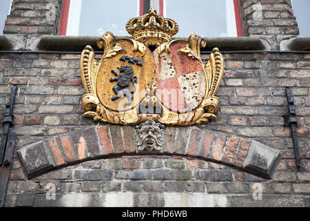 Architektonische Details an den Gebäuden Stockfoto