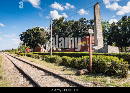 Santa Clara, Kuba/16. März 2016: Der Tren Blindado ist ein National Monument, Memorial Park und Museum der Kubanischen Revolution, in der Stadt o entfernt Stockfoto