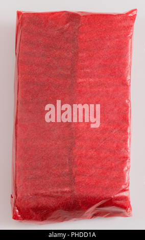 Feuerwerkskörper auf weißem Hintergrund fotografiert. Stockfoto