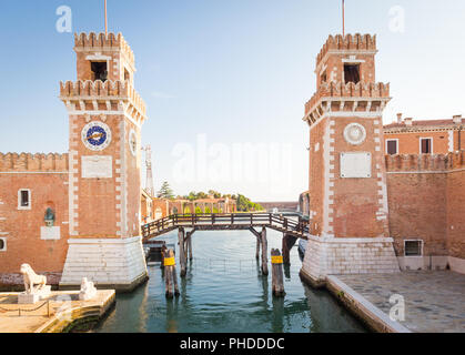 Venedig Arsenale Eingang Stockfoto