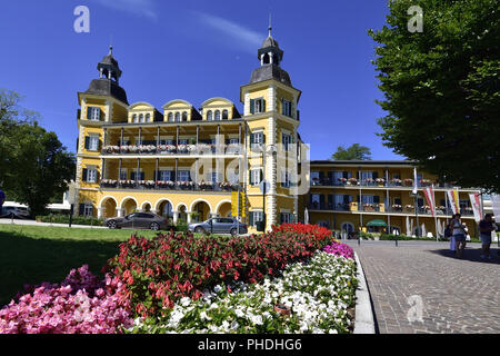 Hotel Schloss Velden am Worthersee Stockfoto